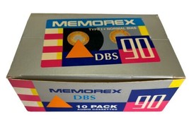 Memorex Audio Cassette Tapes 90 Minutes Lot Of 10 - Recorded w/ JDA Training '98 - $9.95