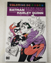 DC  Comic Adult Coloring Book Batman Mad Love Harley Quinn Joker 2016 Paul Dini - £10.31 GBP