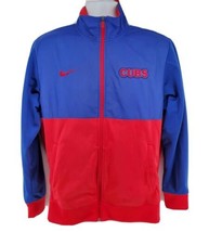 Chicago Cubs Jacket Nike BSBL Size M Red Blue Full Zip - £39.38 GBP