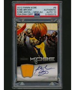 2012 Panini Anthology Kobe Bryant Auto Jersey On Card PSA Auto 10 #22/24... - $5,939.99