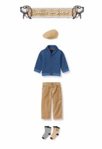 Janie and Jack Boy &quot;Countryside Classic&quot;sweater/pants/cap 4 Pc Set Size 3-6 - £79.58 GBP