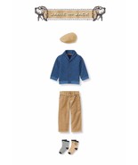 Janie and Jack Boy &quot;Countryside Classic&quot;sweater/pants/cap 4 Pc Set Size 3-6 - £77.07 GBP