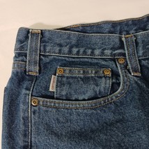 Carhartt Men's Blue Denim Workwear Jeans Measured Size (42×29) image 5