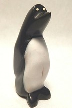 Emperor Penguin Black and White Stone 3.5 inches Unbranded - £14.93 GBP
