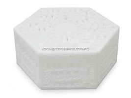 Lattice Marble Personalized Jewelry Handmade Storage Box Decorative Arts... - $130.48+