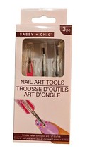 Sassy + Chic Nail Art Tools 3 Pc - £5.56 GBP
