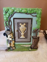 Disney Mickey Mouse Golf Golfing Photo Picture Frame Trophy Door w/ 2 Op... - £15.86 GBP