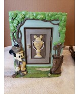 Disney Mickey Mouse Golf Golfing Photo Picture Frame Trophy Door w/ 2 Op... - £15.73 GBP