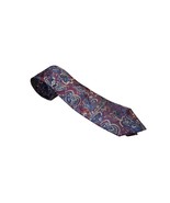 CHRISTIAN DIOR Necktie Mens Paisley Floral Multicolor 100% Silk Tie MADE... - $36.45 CAD