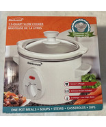 Brentwood Slow Cooker 1.5 Quart White NEW - $17.99
