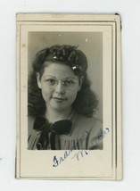 Young Woman w/ Glasses 1941 Black &amp; White Snapshot Photo Picture School - £7.73 GBP