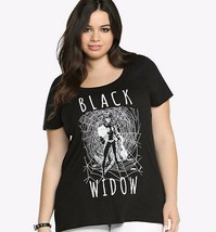 Marvel Plus Size Black Widow Design Licensed T-Shirt - £12.56 GBP