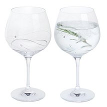 Personalised Dartington Glitz Gin &amp; Tonic Copa Pair with Crystals - Add Your Own - £57.72 GBP