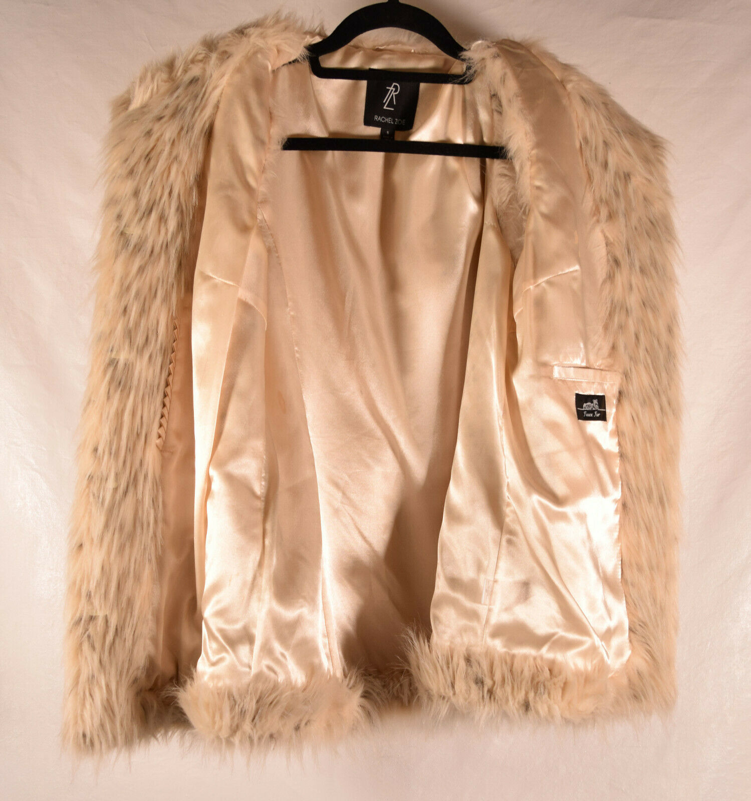 Rachel Zoe Womens Faux Fur Vest Coat S Item image 3