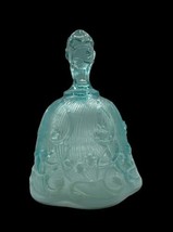 Fenton Blue Opalescent &quot;Lily of the Valley&quot; Glass Bell #8265 *READ - £23.29 GBP