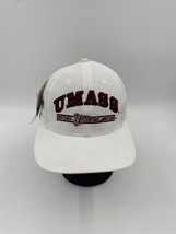 UMass Minutemen Logo Athletic Split Bar Vintage 90s Snapback Cap Hat NWT Spots - £23.72 GBP