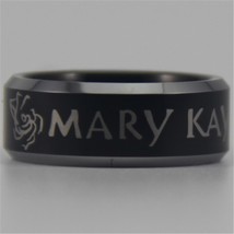 Free Shipping JEWELRY Hot Sales 8MM Black Mary Kay Design New Tungsten Comfort F - £30.46 GBP