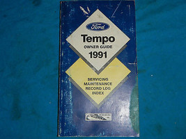 1991 91 FORD TEMPO OWNER&#39;S SERVICE MANUAL - $7.48