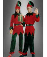 FORUM DELUXE SANTA&#39;S HELPER ELF COSTUME UNISEX ADULT XL UP TO CHEST SIZE 42 - $1,062.04 MXN