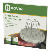  Stainless Steel Camp Stove Bread Toaster (4 Slice) - £25.61 GBP