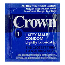 Crown Lubricated Condom (case of 1008) - £252.24 GBP