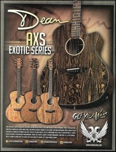 Dean AXS Exotica Series acoustic guitar 2017 advertisement 8 x 11 ad print - £3.30 GBP