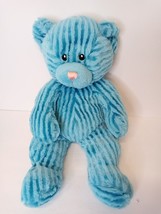 RARE Blue Striped Vintage Nanco Animaland Teddy Bear 15&quot; Plush Kids Toy - £11.90 GBP
