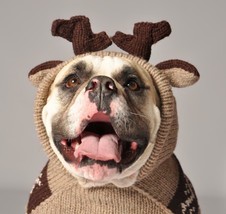 Moosey Hoodie Dog Sweater Hand Knit Wool  XXSXXXL Pet Puppy Chilly Dog Character - £25.68 GBP+