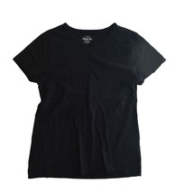 J Crew Mercantile Black Short Sleeve Studio Tee Cotton Womens Large - £8.64 GBP