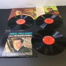 Andy Williams LP Lot of 3 Shadow of Your Smile Born Free Call Me Irresponsible - £15.49 GBP