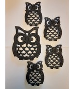 Owl Trivets - Set of 5 Black Owls - £4.23 GBP
