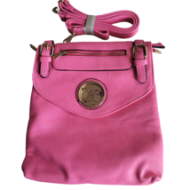 Pink Handbag Purse Bag Shoulder Messenger Cross Body Bag Faux Leather To... - £18.69 GBP