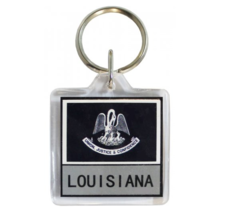 Louisiana State Flag Key Chain 2 Sided Key Ring - £3.89 GBP