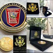 MINNESOTA STATE PATROL Challenge Coin With Special Velvet Case - £21.03 GBP