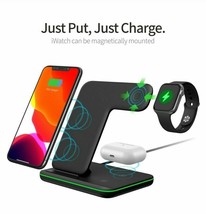 Techno S Fast 3 in 1 Wireless Dock Charging Station for Apple,Samsung + Adapter - £91.91 GBP