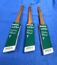 LOT OF 3  BETTER Home Depot Private Brand 1 &quot; LATEX Angle Trim Brush 100... - $14.84