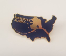Anchorage Alaska Collectible Souvenir Travel Tourist Lapel Pin Pinchback - $16.63