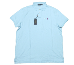 Polo Ralph Lauren Teal Blue Solid Mesh Classic Fit Polo Shirt XXL NWT - $59.99