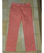 &quot;Bonobos Slim Chino Pants Men&#39;s 33x32 Slim Fit Salmon Pink Flat Front&quot; - $658.58 MXN
