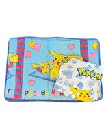 1998 Pokémon Twin Flat Bed Sheet &amp; Pillowcase NOS Vintage Pikachu Collec... - €40,15 EUR