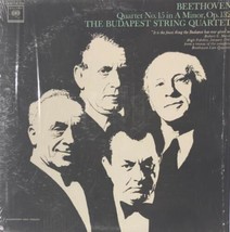 Beethoven / Budapest String Quartet No 15 A Minor Op 132 Lp 2-Eye Columbia 1964 - £16.02 GBP