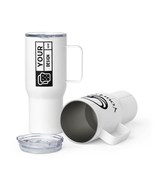 Custom Travel Mug 25oz | Personalized Employee Gift | Business Logo Tumbler - £30.32 GBP