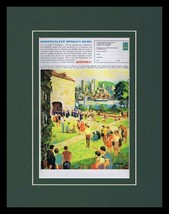 1963 Quebec Canada Travel Tourism Framed 11x14 ORIGINAL Vintage Advertisement - £35.52 GBP