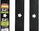 3 Set Riding Mower Blades 54&quot; Deck Poulan Pro Craftsman Husqvarna Z254 Z... - $60.49