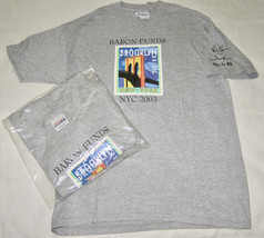 Vint. Only 1 Left “Brooklyn BRIDGE-NYC 2003,” Baron FUNDS-SHORT Sleeved TEE-XL - £9.48 GBP