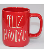 Rae Dunn FELIZ NAVIDAD Coffee Red Mug Christmas Holiday Tea Cup By Megenta - $10.65