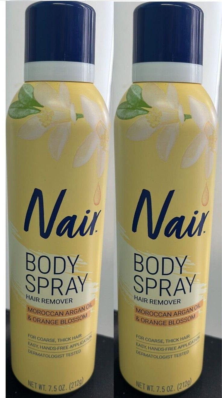 2 x Nair Spray Away Nourish Moroccan Argan Oil and Orange Blossom 7.5 oz - $24.74