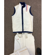 Line 7 Seven Sailing Racing Gear White PVC Coated L Vest Pants Suit Wate... - $1,269.50 MXN
