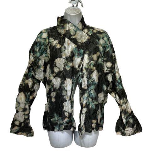 Primary image for Bryn Walker Floral Taffeta Greta Cardigan Jacket Size M
