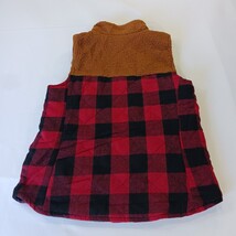 Maurices RN#51783 Women's M Brown/Red/Black Full Zip Flannel Buffalo Plaid Vest image 14